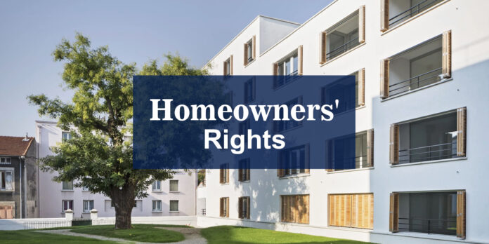 Homeowners' know their rights