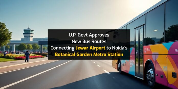 UP Govt Approves New Bus Routes Connecting Jewar Airport to Noida’s Botanical Garden Metro Station Jewar Airport to Noida Botanical Garden bus routes
